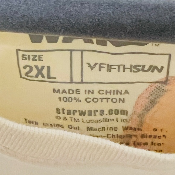 Star Wars Graphic Tee Shirt 100% Cotton Size 2X - Picture 3 of 5